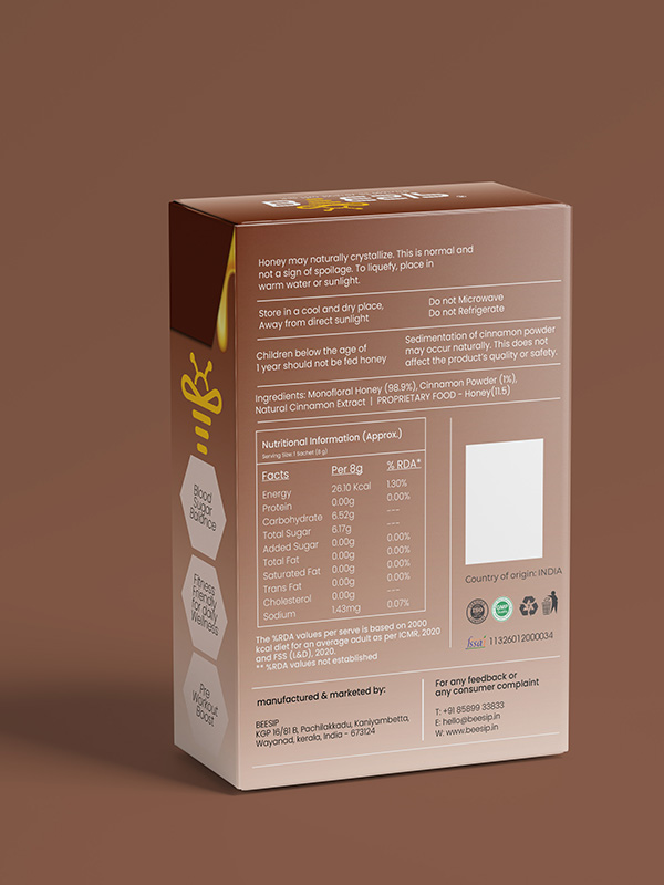 Cinnamon Box Back Cinnamon Infused Honey
